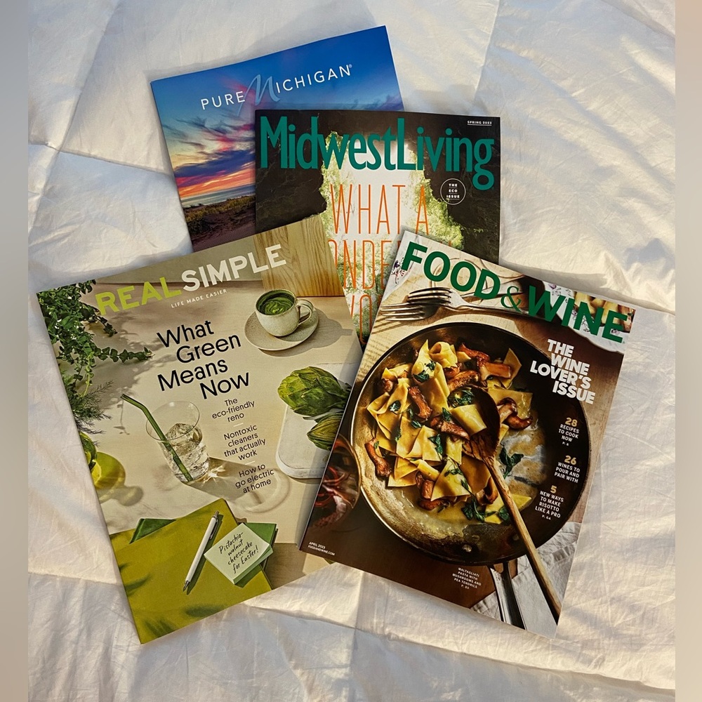spring // travel // recipes ✰ 4 pack Spring/Summer 2023 magazines